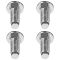 79-91 Toyota Pickup; 84-91 4Runner Chrome Front Bumper Carriage Bolt (8mm x 20mm) Set of 4 (Toyota)