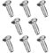 79-91 Toyota Pickup; 84-91 4Runner Chrome Front Bumper Carriage Bolt (8mm x 20mm) Set of 8 (Toyota)