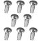 79-91 Toyota Pickup; 84-91 4Runner Chrome Front Bumper Carriage Bolt (8mm x 20mm) Set of 8 (Toyota)