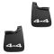 Tacoma 4WD Molded Black Plastic ~4x4~ Logoed Rear Mud Flap Splash Guard Pair w/Hardare (Toyota)