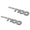 93-98 Toyota T100 Front Door Mounted Chrome ~TOYOTA T100~ Adhesive Nameplate PAIR (Toyota)