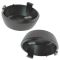 05-15 Tacoma; 00-06 Tundra Rear Bumper Mounted Textured Blk Plastic Dome Cap Bolt Cover PAIR (TY)