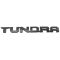 10-16 Toyota Tundra TRD-PRO Front Door Mounted Black ~TUNDRA~ Logoed Namplate Emblem Pair(Toyota)