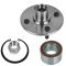 94-02 Saturn S Series Front Disc Brake Rotor w/ Semi Metallic Pad & Wheel Hub & Bearing Kit