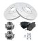 05-07 Nissan Murano Front Premium Posi Ceramic Brake Pads,Performance  Rotors & Hub Bearing Kit