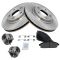 04-09 Nissan Quest Front Premium Posi Ceramic Brake Pads, Rotors & Hub Bearing Kit