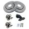 08-16 Town & Country,08-16 Grand Caravan,09-12 Front Ceramic Brake Pads,Rotors & Hub Bearing Kit Set