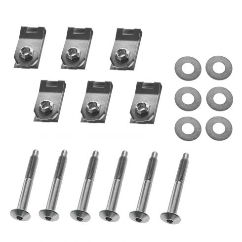 04 Ford F150 New Body; 05-12 F150; 06-08 Mark LT (w/5 Foot Bed) Bed Mounting Hardware Kit (Set of 6)