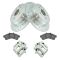 10-12 RDX, 07-11 CR-V, Rear Disc Brake Caliper, Ceramic Brake Pad &Performance Rotor Kit