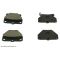 00-05 Toyota Celica; 05-06 Corolla; 03-06 Matrix Rear OE Advics Disc Brake Pad Set