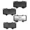 Front Element 3 Hybrid Disc Brake Pads w/ HW (Raybestos EHT976H)