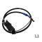 01-04 Mazda Tribute, Ford Escape Rear Parking Brake Cable RR (44 49/64 in)