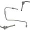 03-07 Silverad Sierra 1500 4WD Ext Cab 6-1/2 Bed Stainless Brake Line Set