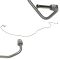 03-07 Silverad Sierra 1500 4WD Ext Cab 6-1/2 Bed Stainless Brake Line Set
