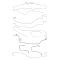 03-07 Silverad Sierra 1500 4WD Ext Cab 6-1/2 Bed Stainless Brake Line Set