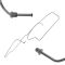 99-02 Silverado Sierra 1500 4WD Ext Cab 6-1/2 Bed Stainless Brake Line Set