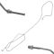 00-02 Suburban 1500, Yukon XL 1500; 02 Avlnch 1500, Esclde EXT SS Brake Line Set