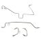 97-02 Jeep Wrangler (w/Dana 44 RR Axle) (w/o ABS) (7 Piece) Stainless Steel Brake Line Kit (Dorman)