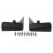 11-14 Dodge Charger (exc SRT8) Mld Black Plastic Front Deluxe Splash Guard Mud Flap Kit PAIR (MP)