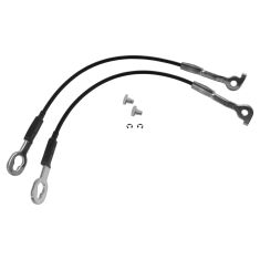 94-03 S10 PU Truck 17-1/4in Tailgate Cable w/ Hardware Pair