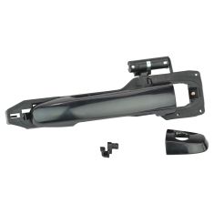 02-06 Camry; 03-08 Corolla; 04-08 Solara Front Text Black Door Handle w/Frame & Cover (w/Keyhole) LF