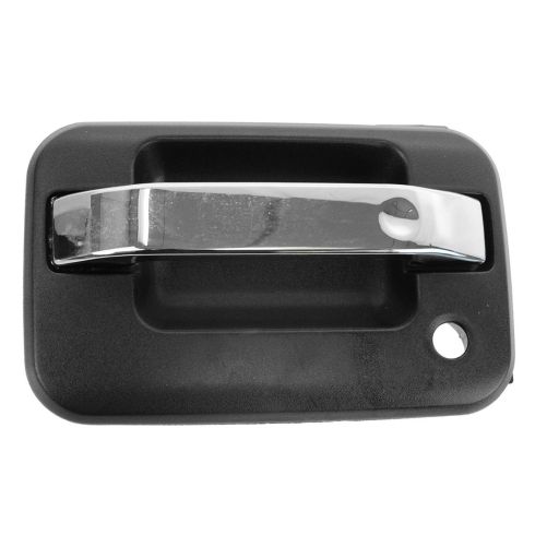 09-13 Ford F150 Front Chrome & Textured Black Outside Door Handle (w/o Keyless Entry Pad) LF