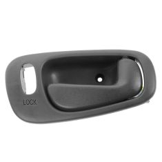 98-02 Toyota Corolla, Chevy Prizm (w/Manual Windows w/Pwr Locks) Front Dk Gray Inside Door Handle RF