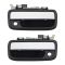 95-04 Toyota Tacoma Ext Door Handle Black/Chrome Pair