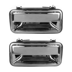 Door Handle Outer Rear Chrome Pair