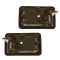 1988-92 Toyota Corolla Interior Door Handle Brown Front Pair Rear Pair