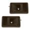 1988-92 Toyota Corolla Interior Door Handle Brown Front Pair Rear Pair