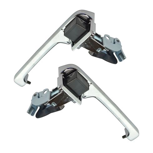 80-98 Ford Pickup Door Handle Outside Chrome Pair