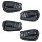 98-02 Toyota Corolla, Chevy Prizm Inside Door Handle Black Set of 4