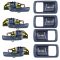 92-96 Toyota Camry Inside Door Handle & Bezel Blue Set of Four