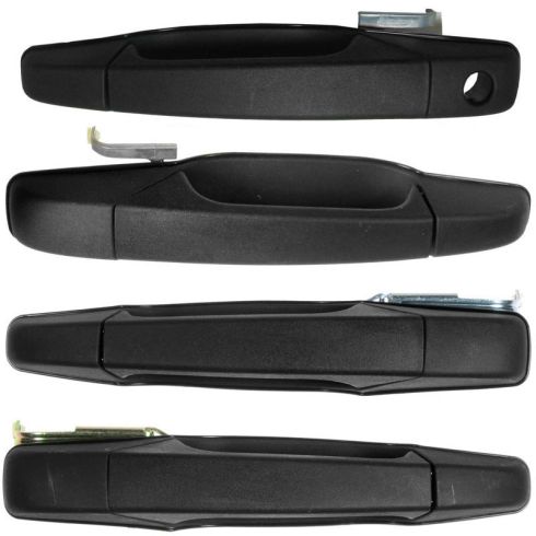 07-11 GM Full Size PU & SUV Black Textured Outside Door Handle Keyless Entry Set of 4