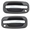 99-07 GM Full Size PU SUV Outside FRONT Chrome & Black Door Handle PAIR