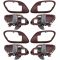 1995-02 Chev PU Truck Int Door Handle & Bezel Red Set of 4