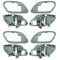 95-02 Chev PU Truck Int Door Handle & Bezel Gray & Chrome Set of 4