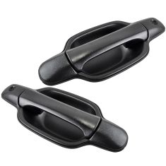 2004-08 Chevy Colorado GMC Canyon Flat Blk Outside Door Handle Front PAIR