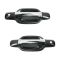 2004-11 Chevy Colorado GMC Canyon Blk & Chrme Outside Door Handle Front PAIR