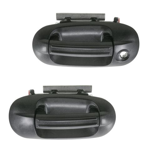 2003-11 Ford Expedition Textured Black Outside Door Handle Front PAIR