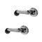 1979-94 GM Truck SUV Blk & Chrome Window Crank Handle PAIR