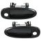 1995-99 Toyota Avalon Black Outside Door Handle w/Keyhole Front PAIR