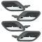 97-01 (to 3/01) BMW 5 Series; 95-01 7 Series Inside Door Handle Black w/Chrome Handle Set of 4