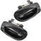 2000-06 Hyundai Accent Door Handle Outside Smooth Black Rear PAIR