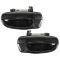 2000-06 Hyundai Accent Door Handle Outside Smooth Black Rear PAIR