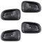 93-97 Toyota Corolla Inside Door Handle Black Set of 4