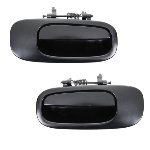06-09 Dodge Charger Rear Outside Smooth Black Door Handle PAIR