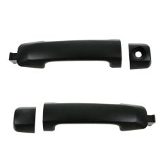 07-11 Toyota Tundra; 08-11 Sequoia Front Outside Smooth Black Door Handle PAIR