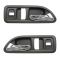 94-97 Honda Accord 2dr w/Pwr Locks Chrome & Gray Inside Door Handle PAIR